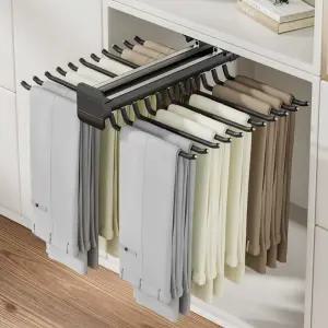 레인 드레스룸 팬츠걸이 바지걸이 정리 슬라이딩