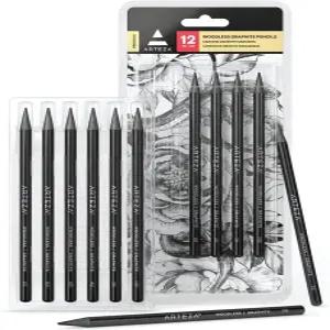 아르테자 무목 흑연 연필 12개 세트 HB 2B 4B 6B 8B EE