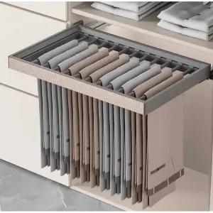 슬라이드 바지걸이 다기능 옷걸이 행거 바지정리함