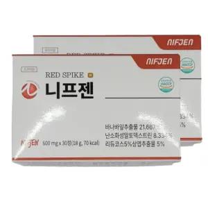 니프젠 프리미엄 레드스파이크 600mg 30정 2개