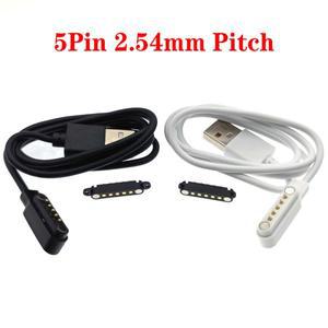 마그네틱 포고 핀 남성 여성 커넥터 2핀 4핀 5핀 Pogopin 충전 케이블 스프링로드 DC 자석 전원 소켓