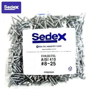 볼텍인더스트리 스텐직결피스 철판 피스 서스 나사 세덱스 sedex 못 접시머리 8X25 300개