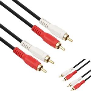 네쿠 스테레오 2선 오디오 음향 변환젠더 케이블 RCA 연결잭 5m NETmate NMA 2R050M