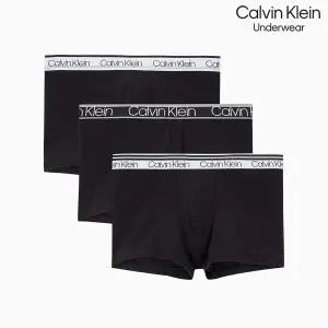 [롯데백화점]캘빈클라인 남성 웨이스트 밴트 코튼 스트레치 버라이어티 3PK 트렁크 NP2312O-UB1