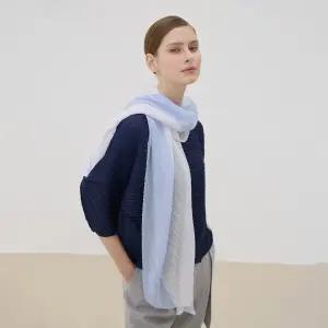 [플리츠미] 플리츠 배색 스카프_HPSCS125L42