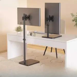 긴 모니터암 스탠드 고정식 모니터 거치대 홀더