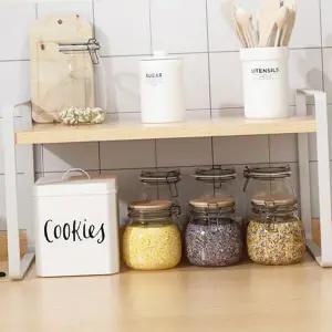 다용도 선반 2단 미니 수납 식탁 정리대 원룸 건조대 진열대 레인지 수납장 화장품 싱크대 양념통 접시