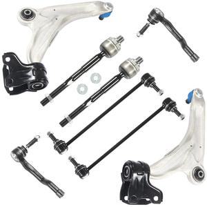 TIEZFUL 8피스 하단 20162018 전면 링크 암, 볼 링컨 20152022, 외부 로드 내부 포드 엣지 타이 조인트 키트, MKX 엔드 바 서스펜션 스웨이 컨트롤 포함