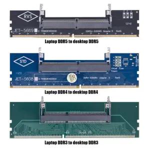 노트북에서 데스크탑으로 메모리 RAM DDR3 DDR4 DDR5 어댑터 커넥터 카드