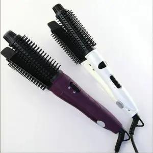 차홍볼륨고데기 빗고데기 빗 전문가용 미용실 볼륨 고데기 라운드 앞머리 무선 플러그 컬
