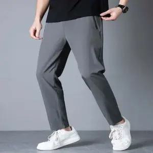 슬랙스 정장바지 남자 고무줄 일자 편한 스판끼있는