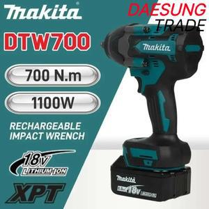 마키타 18v 대형 토크 렌치 DTW700 공구 브러시리스 전동 무선 드릴 드라이버