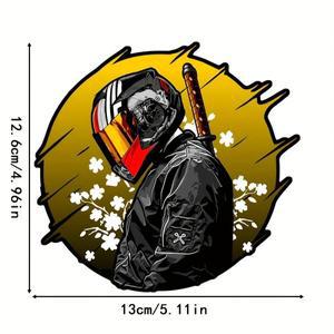 1PC 애니메이션 스타일 사무라이 라이더 스티커, 오토바이 헬멧, 노트북, 자동차, 스케이트보드 및 수하물