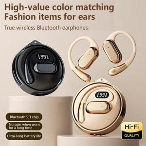 D88 AI 번역기 이어폰 60시간 배터리 블루투스 헤드셋 회전식 오픈형 무선 이어버드 여행/비즈니스 다국어