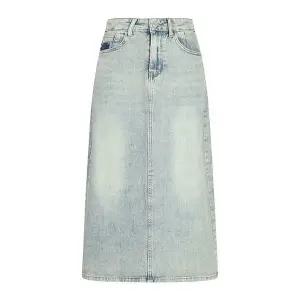 [하프클럽/레코브]데님 워싱 스커트(LC31D3DS502X)