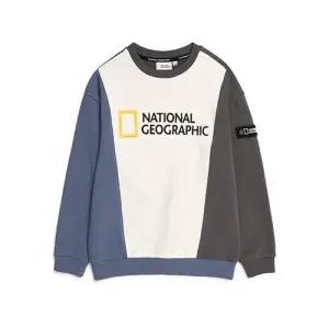 [롯데백화점]내셔널지오그래픽 키즈 절개배색 맨투맨 티셔츠 N213KSW040