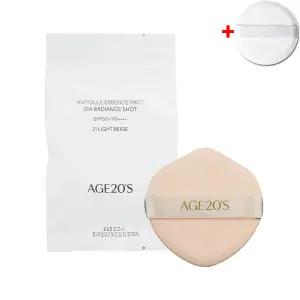 에이지20s 다이아물광샷 앰플 팩트 최신상 리필+퍼프