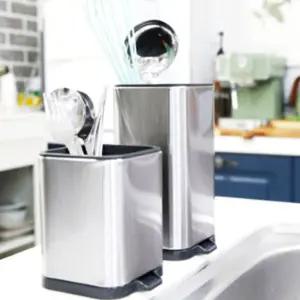 씽크대 위생 롱 숟가락통 대형 긴 수저꽂이 큰 수저 보관함