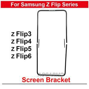 삼성 호환 갤럭시 호환 Z 플립 3 4 5 6 용 전면 스크린 스탠드 미들 베젤 프레임 LCD 디스플레이 브래킷 플