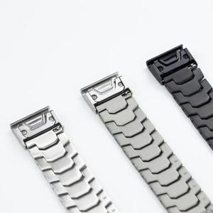 22mm 26mm 퀵핏 시계 밴드 가민 페닉스 8 7X 7 6X 프로 5X 플러스 메탈 스트랩 팔찌 포러너 935 945 955 96