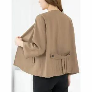 [하프클럽/모슬린]엄마옷 자켓 정장 라운드 망토 무지 MQG126676 마담 미시 중