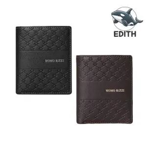 세련된 마름모 패턴 슬림 지갑 남성용 학생용 QhN4+9Qkd