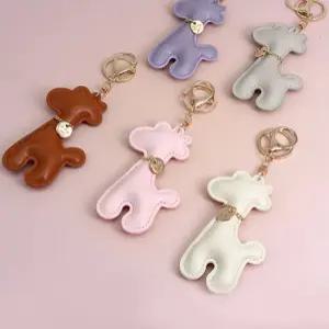 컬러 기린 고리 키홀더 가방꾸미기 고리 부자재 인형 선물 가방 자동차 테슬 악세사리 재료