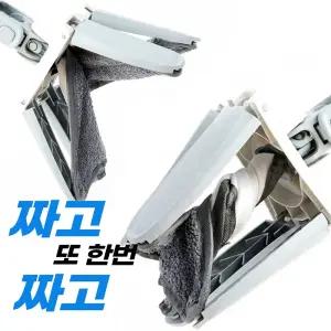 짜고짜고 기계식 자동 청소기 밀대 걸레 자동 세탁 탈수 극세사 걸레 (본품2P+걸레패드4P)