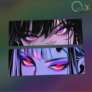 오토바이 및 자동차 반사 애니메이션 눈 죽이는 데칼 스티커, 맞춤형 장식 적용 가능