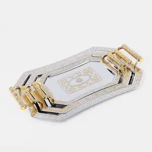 고급 은쟁반 트레이 스텐 홈바 스테인리스 원형