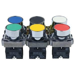 순간 푸시 버튼 스위치 22mm 10A240V 원형 소형 평면 패널 NCNO XB2-BA31 ZB2-BE101C 102C