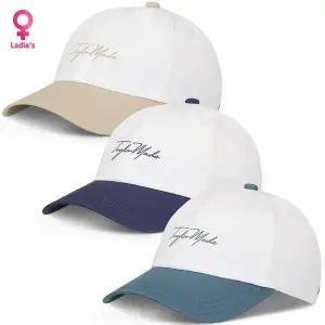 [테일러메이드]2026 테일러메이드 스크립트로고 바이컬러 여성 골프모자[35788021]
