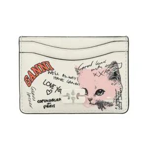 여성 캣 로고 보우 카드 지갑 A7031 135)