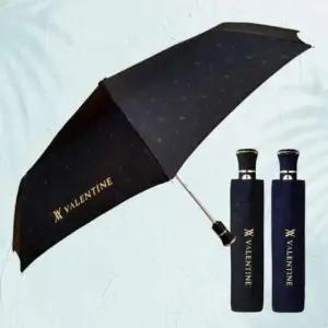 [JED] 로고 가능 우산 판촉물 3단 인쇄 답례품 패턴 접이식 55x8