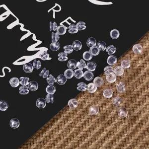 귀걸이만들기 햄버거 실리콘 클러치 6mm 1000개 귀걸이마개 부자재