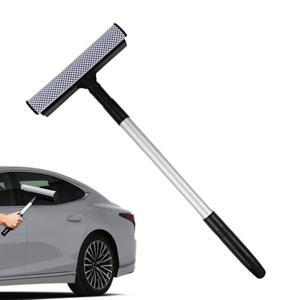 창문 청소 도구 2-in-1 텔레스코픽 스퀴지 가정용 유리 와이퍼 자동차 SUV 트럭 앞 욕실용