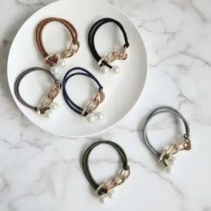 [아트박스]/신상오픈런 여성용 일상 헤어 포인트 진주 체인 머리끈