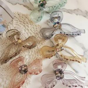 [아트박스]/신상오픈런 여성용 투명 아크릴 지르코니아 대형 리본 헤어