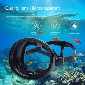 타원형 다이빙 마스크 스피어 낚시 클래식 복고풍 스타일 파노라마 와이드 뷰 스쿠버 고글 성인용 강화 유