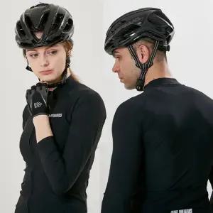 초경량 라이딩용 EPS 에어로 캔쿤 자전거헬멧 HM-10 유광블랙