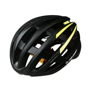 CoolChange 라이딩용 후미등 일체형 자전거 헬멧 YELLOW BLACK