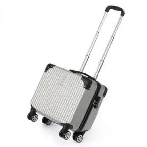 [JED] 바퀴 가방 여행용 달린 18인치 실버 여행 하드 트래블 18형 캐리어 기내용 소형