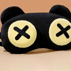 곰 캐릭터 눈 가리개 수면 안대 암막 취침 휴식 여행 이동 중 사용 부드러운