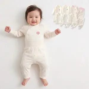 [보리보리/조이멀티]풀잎스냅 남아여아 배냇 배앓이 실내복 206125