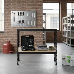 [아트박스]/비더블유아이 스피드랙 앵글작업대 800x500x900 2단 택배포장