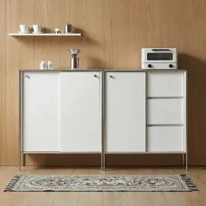 하우위즈 플로이 1600 도어 서랍 미드센츄리 슬라이딩 슬림 틈새 수납장