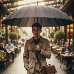 [JED] 3인용 비바람 방풍 장마 튼튼한 우산 장우산 2인용 골프우산 대형 초대형