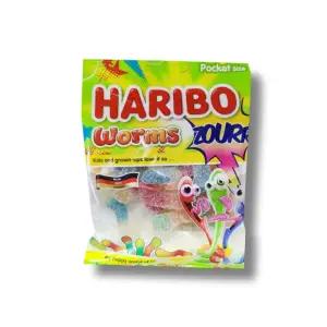 하리보젤리 하리보웜즈사우어 지렁이모양신젤리 1개