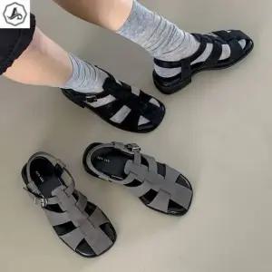 [애슬릿] 키높이 샌들 발편한 버클 스트랩 여름 3.5cm