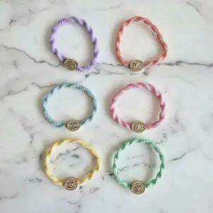 아트박스/신상오픈런 여성용 일상 파스텔 빛나는 트위스트 헤어밴드